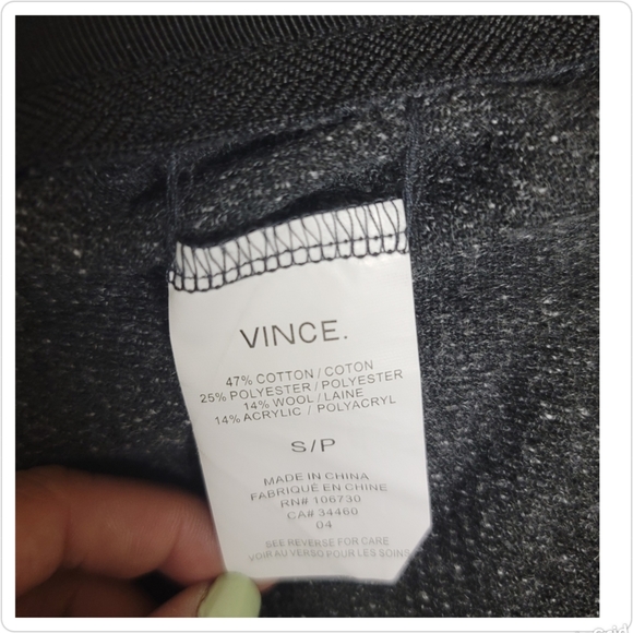 Vince, size S, color gray - Picture 4 of 4